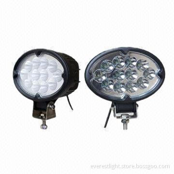 Auxiliary Vehicle-mounted Off Road/Heavy Duty Work Lights, 12 Pieces x 3W, 2500lm Luminous Flux